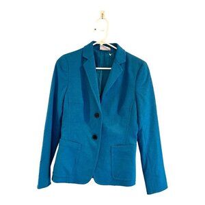 Vintage Arkis Punto Wool Angora Blazer Size 6 AS IS READ Women Two Button Blue
